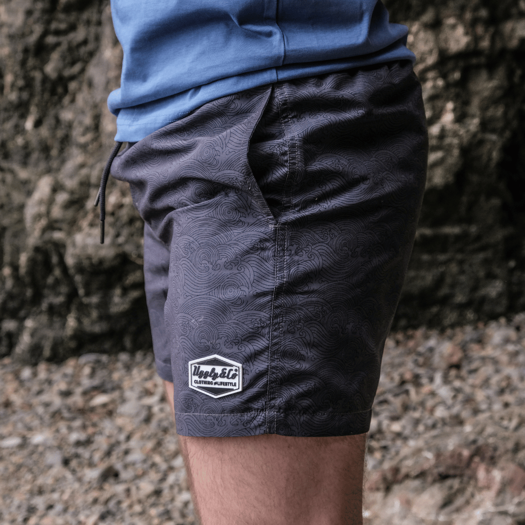 Uggly & Co Black Diamond Swim Shorts