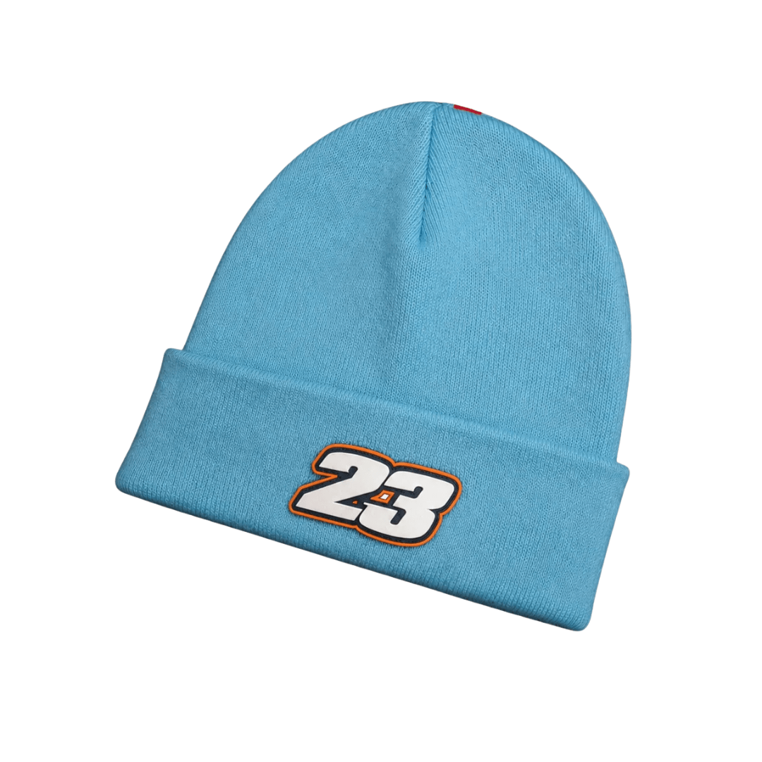 Retro Diamond Light Blue & Orange Beanie - Swagger & Jacks Ltd