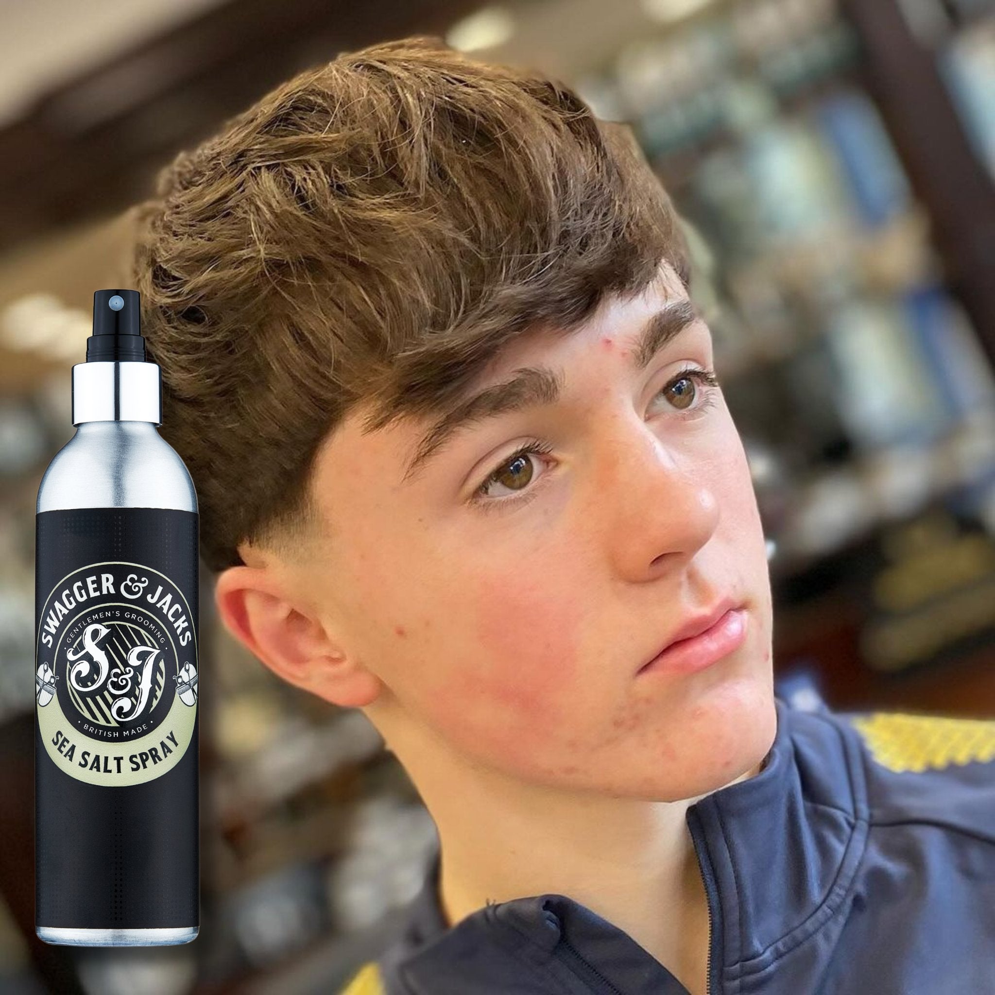 Swagger & Jacks Texturising Sea Salt Spray 250ml – Oud fragrance vegan styling spray for men