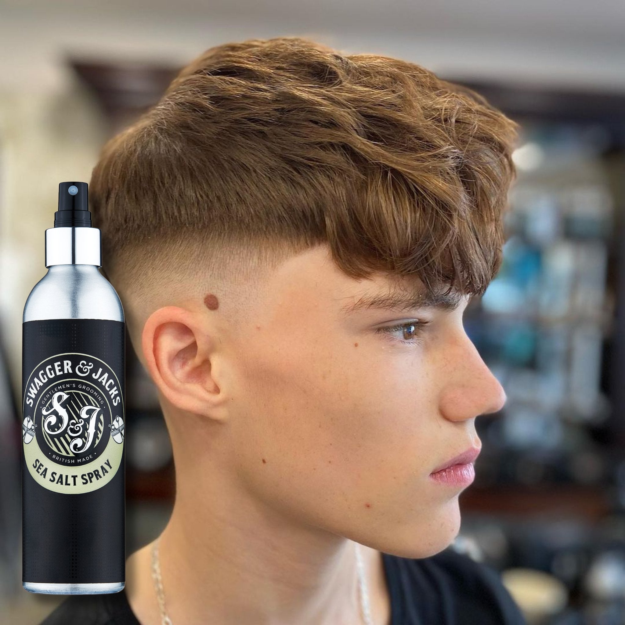 Swagger & Jacks Texturising Sea Salt Spray 250ml – Oud fragrance vegan styling spray for men