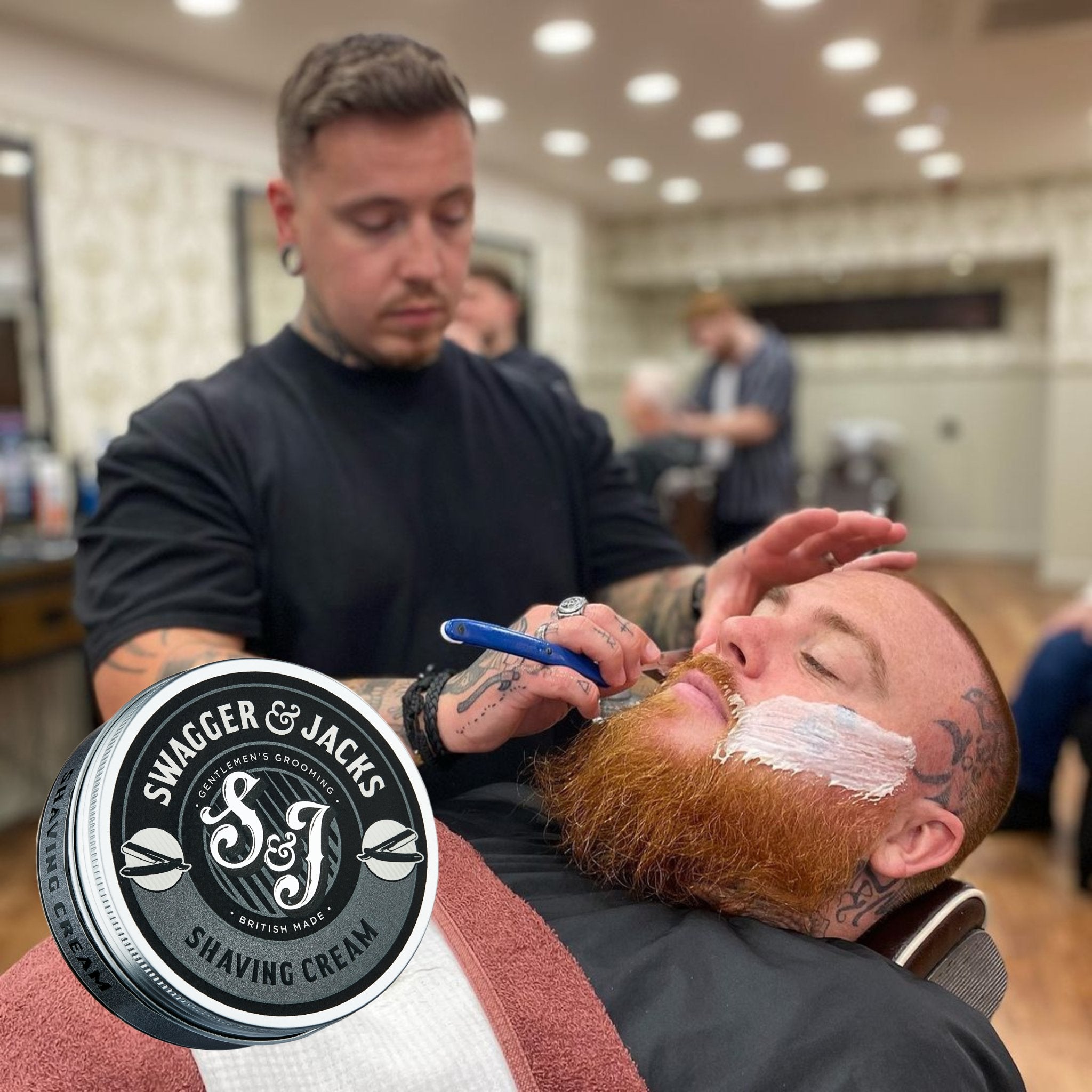 Swagger & Jacks Shaving Cream – vegan shaving product in recyclable tin with free UK delivery