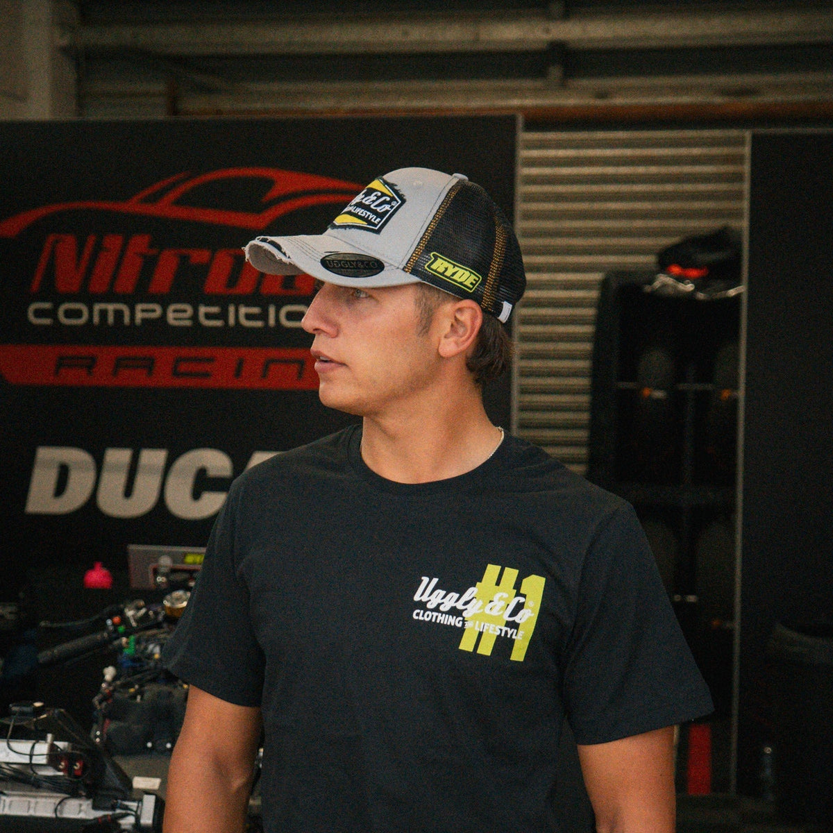 Stone Grey Diamond Trucker Hat x Kyle Ryde #1 - Swagger & Jacks Ltd