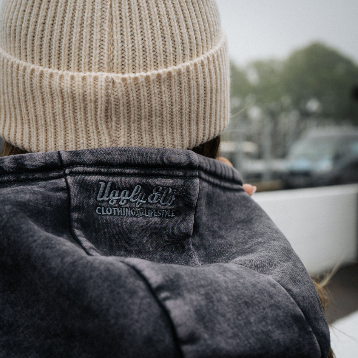 Uggly & Co Beige Diamond Beanie - Swagger & Jacks Ltd