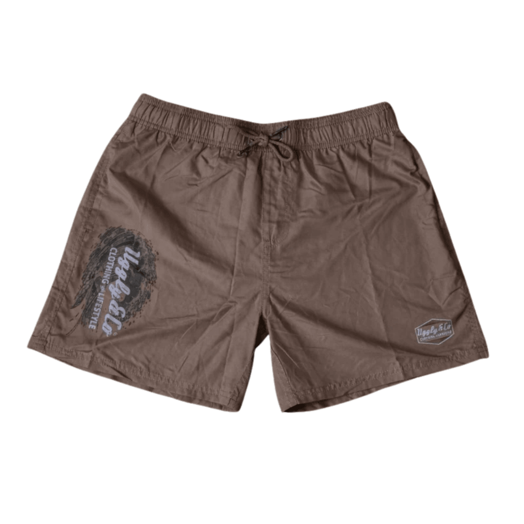 Uggly & Co Beige Diamond Swim Shorts - Swagger & Jacks Ltd