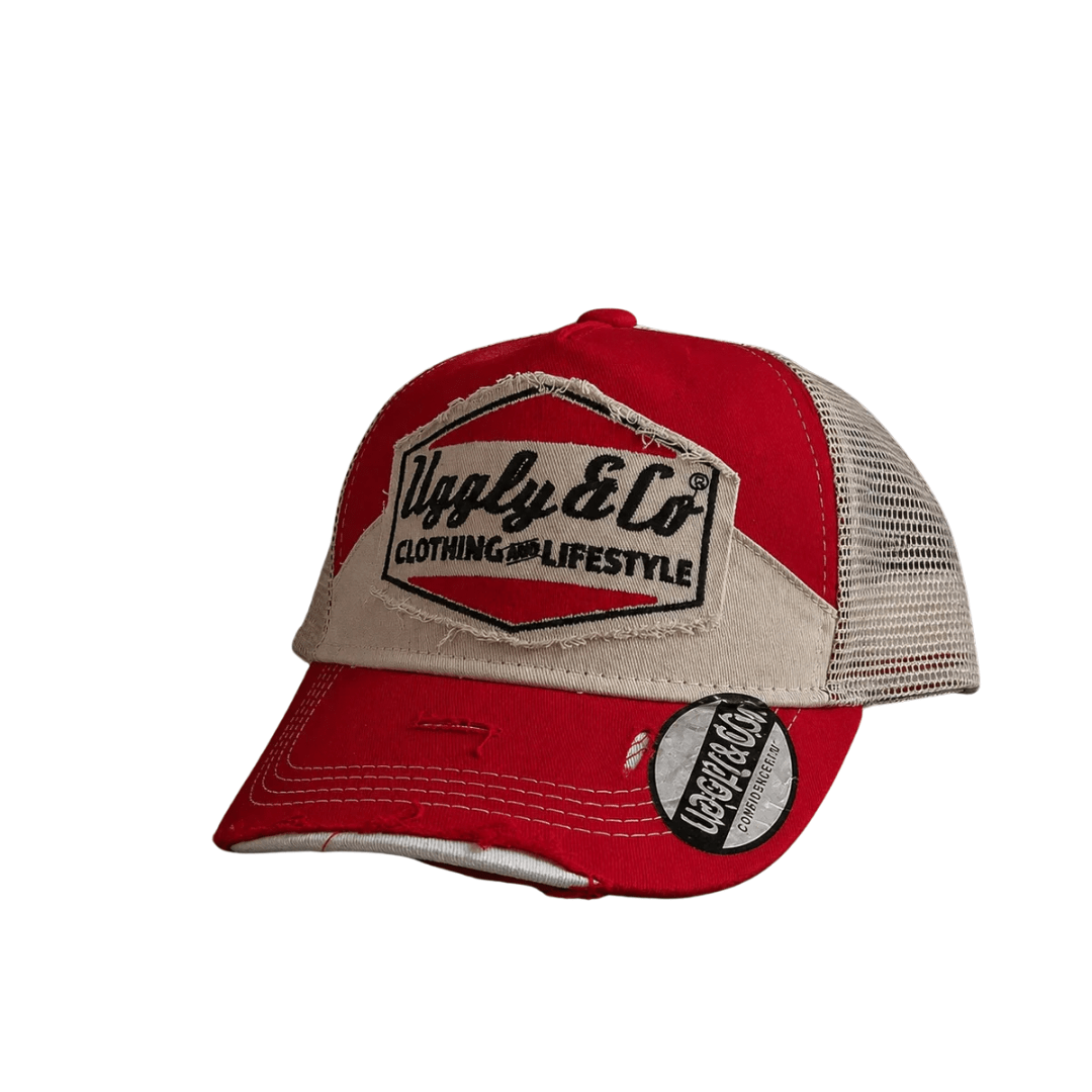 Uggly & Co Smokin’ Red Label Diamond Trucker Hat - Swagger & Jacks Ltd