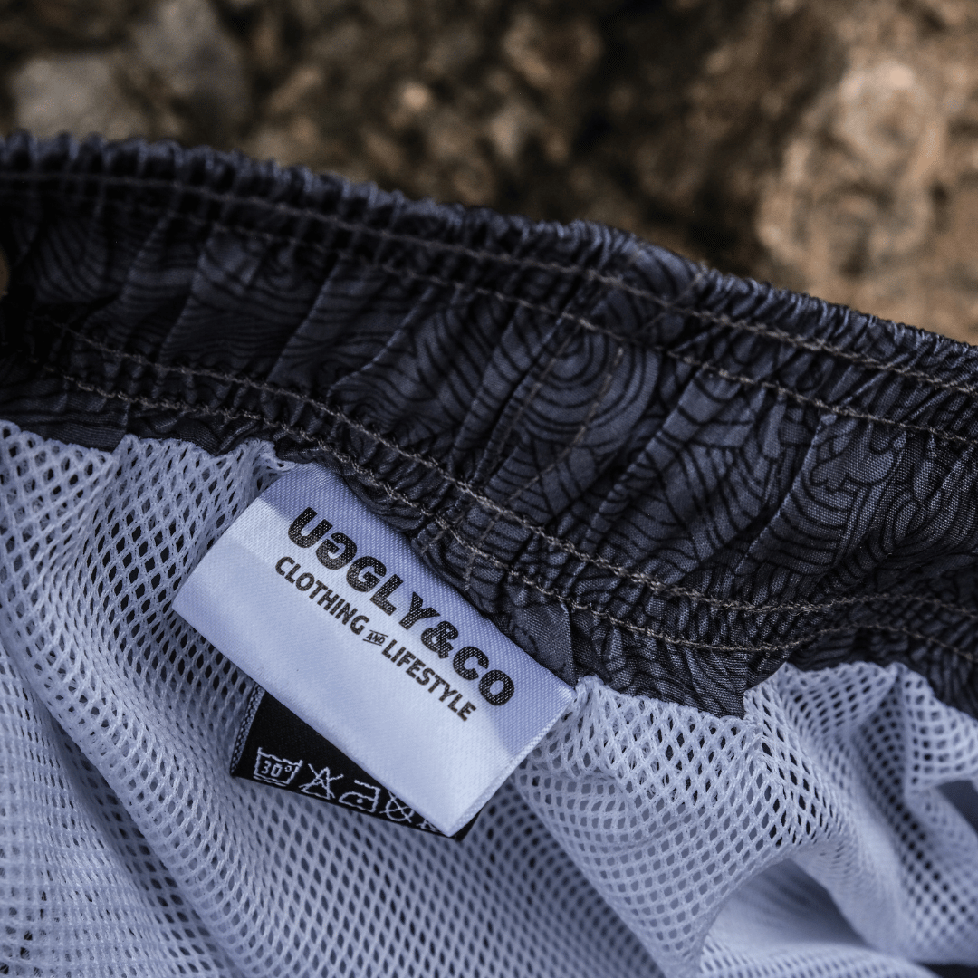 Uggly & Co Black Diamond Swim Shorts