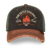 Von Dutch Retro Fire Fuel Cap Black/Brown/Green - Swagger & Jacks Ltd