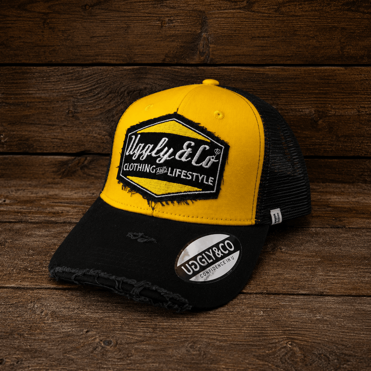 Yellow & Black Diamond Cap - Swagger & Jacks Ltd