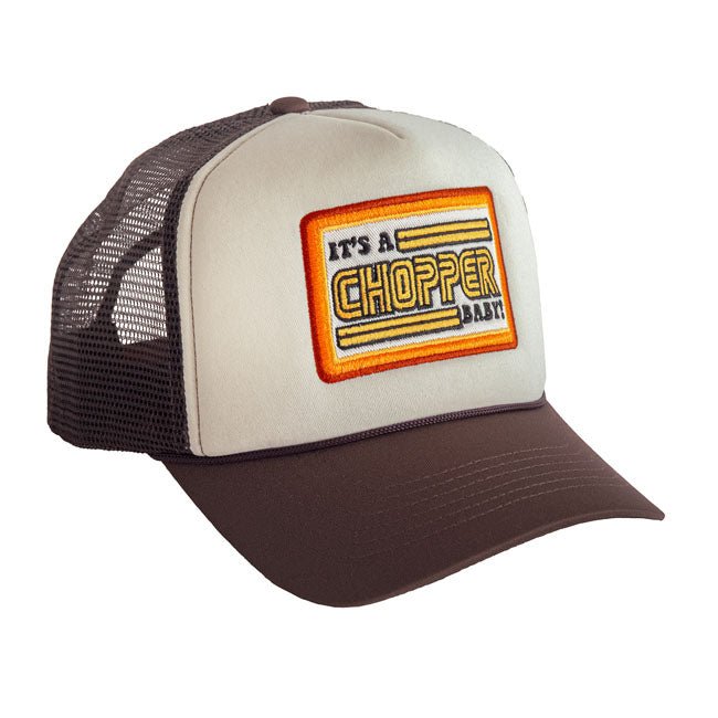 13 1/2 It's a Chopper Baby Trucker Cap Beige - Swagger & Jacks Ltd