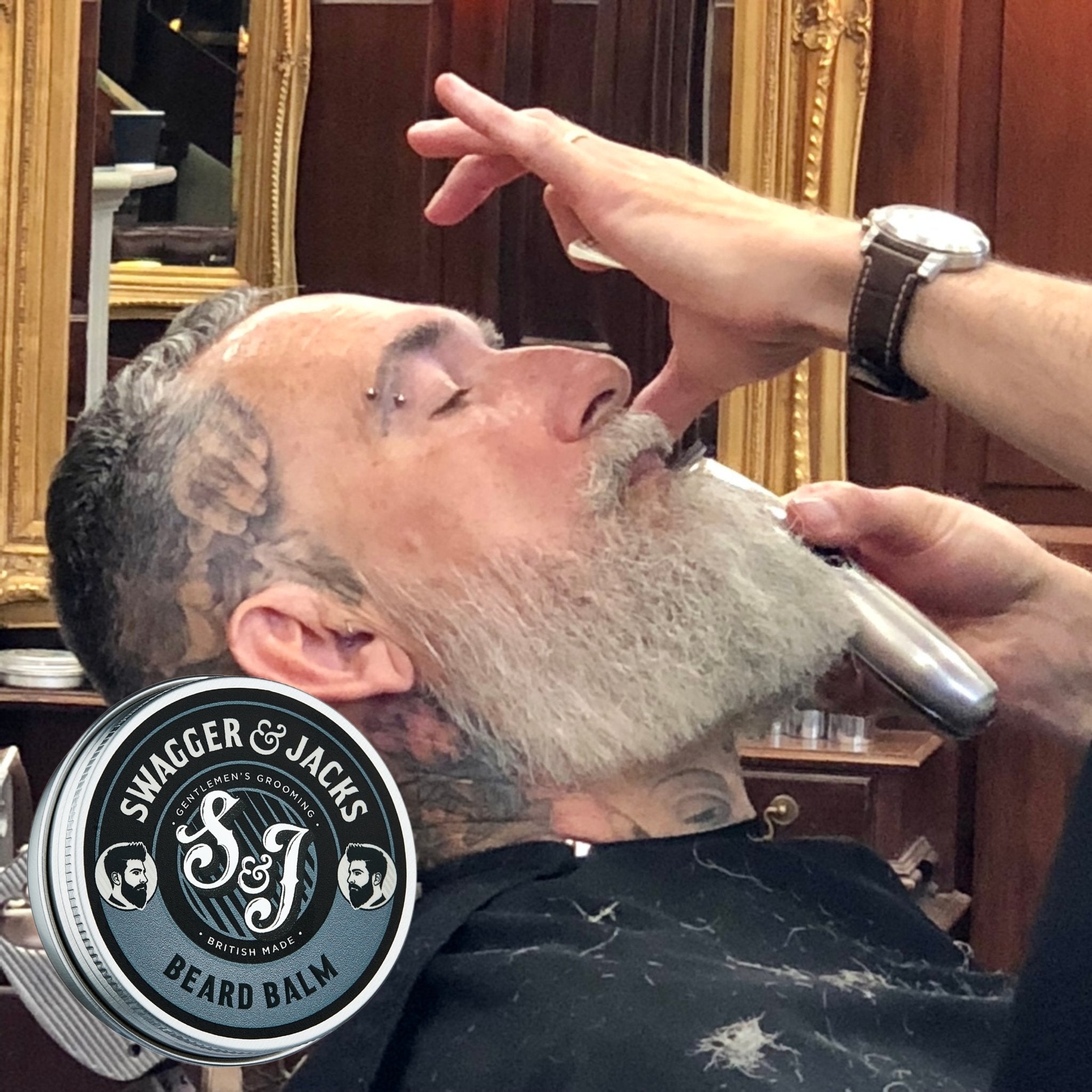 Swagger & Jacks Beard Balm – natural fragrance-free shaping balm with Babassu & Jojoba Oils