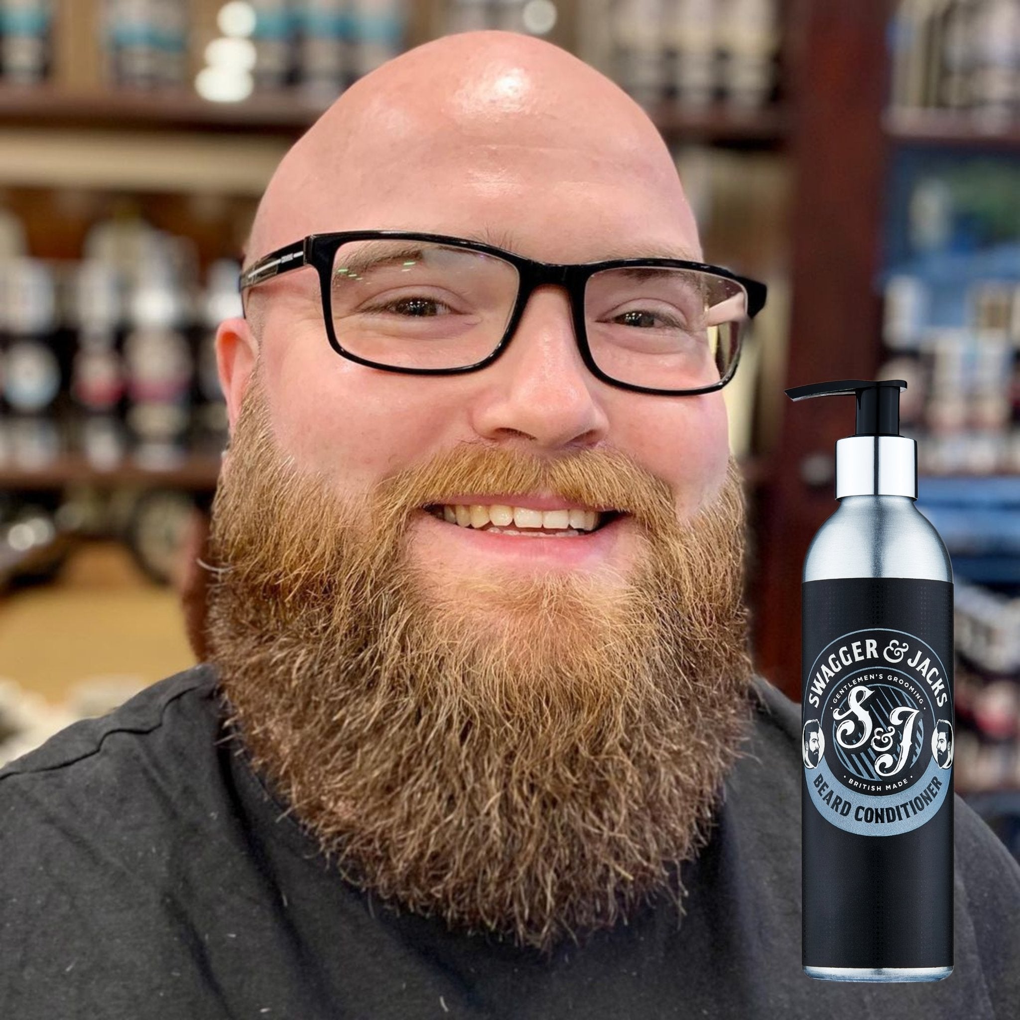 Swagger & Jacks Beard Treatment Set – vegan Argan Oil shampoo & conditioner for soft, healthy beards