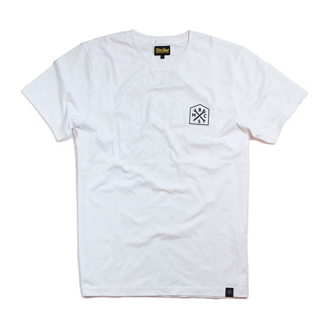 Bike Shed 384-386 Roundel T-Shirt White - Swagger & Jacks Ltd