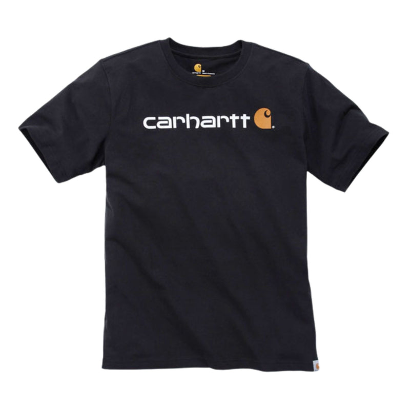 Carhartt Core Logo T-Shirt S/S Black - Swagger & Jacks Ltd