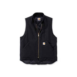 Carhartt Duck Vest Arctic Quilt Lined BLACK - Swagger & Jacks Ltd