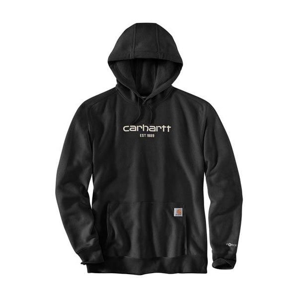 Carhartt Logo Graphic Sweat Hoodie Black - Swagger & Jacks Gentlemen's Grooming Ltd