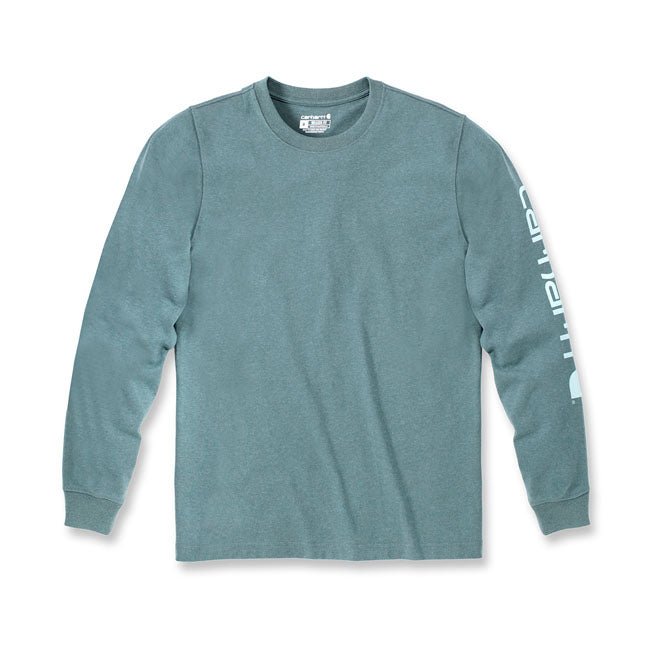 Carhartt Sleeve Logo T-Shirt Sea Pine Heather - Swagger & Jacks Ltd