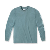Carhartt Sleeve Logo T-Shirt Sea Pine Heather - Swagger & Jacks Ltd