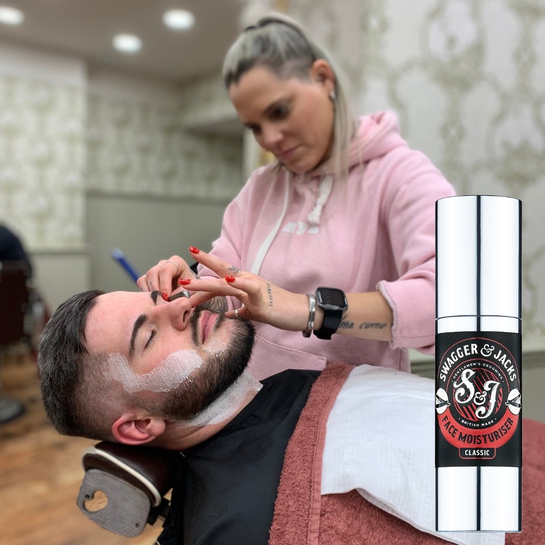 Swagger & Jacks Classic Face Moisturiser texture – light non-greasy vegan formulation for men’s skin