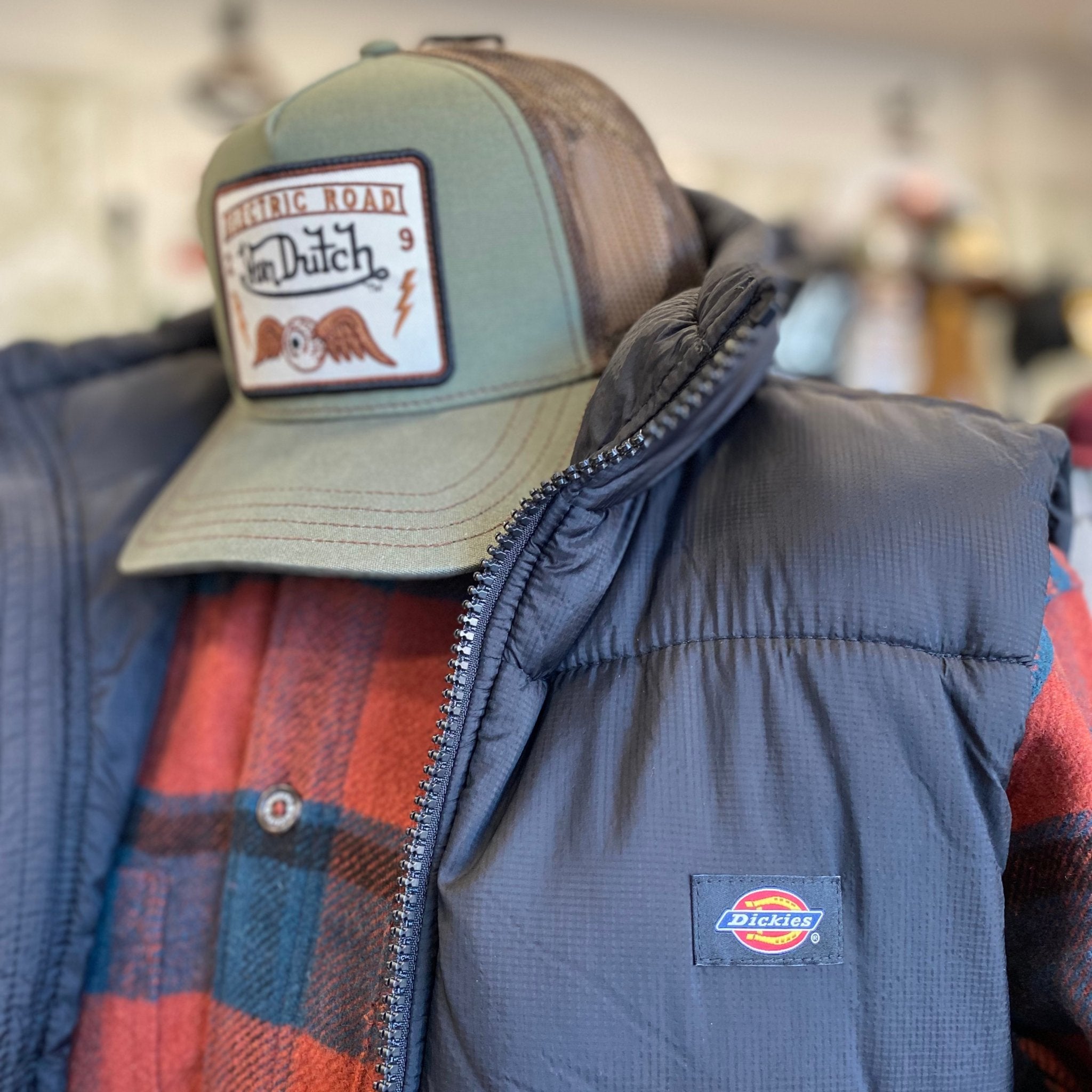 Dickies Coaling Shirt Check Dark - Swagger & Jacks Ltd