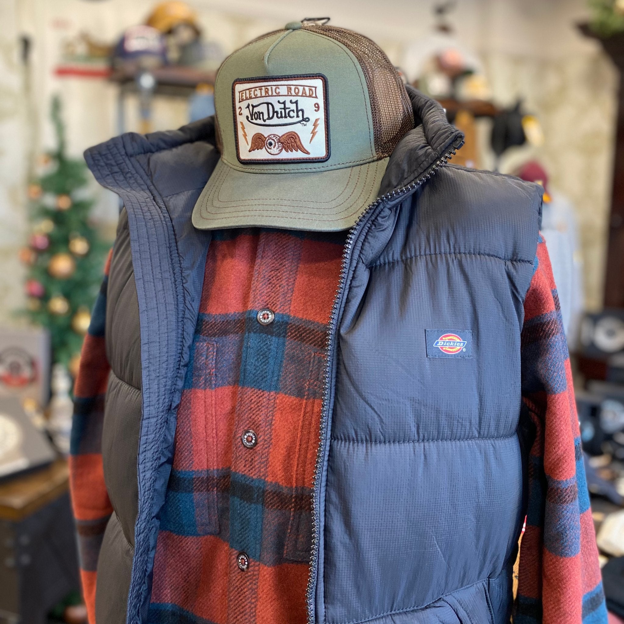 Dickies Coaling Shirt Check Dark - Swagger & Jacks Ltd
