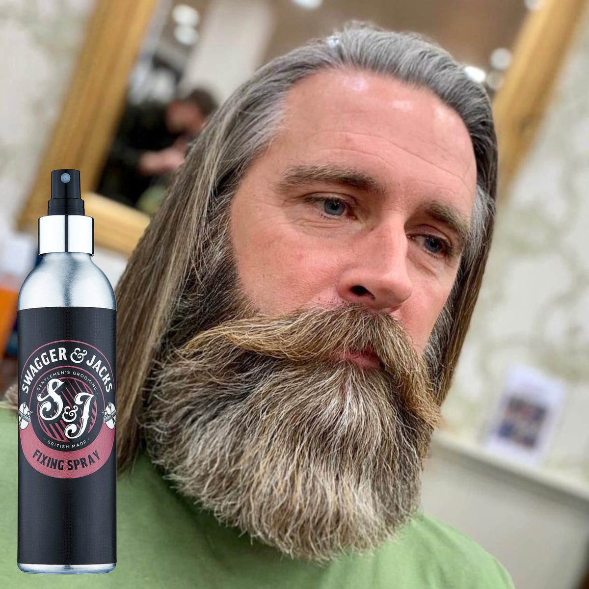 Swagger & Jacks Thickening & Fixing Spray aluminium bottle – vegan volumising hair styling product
