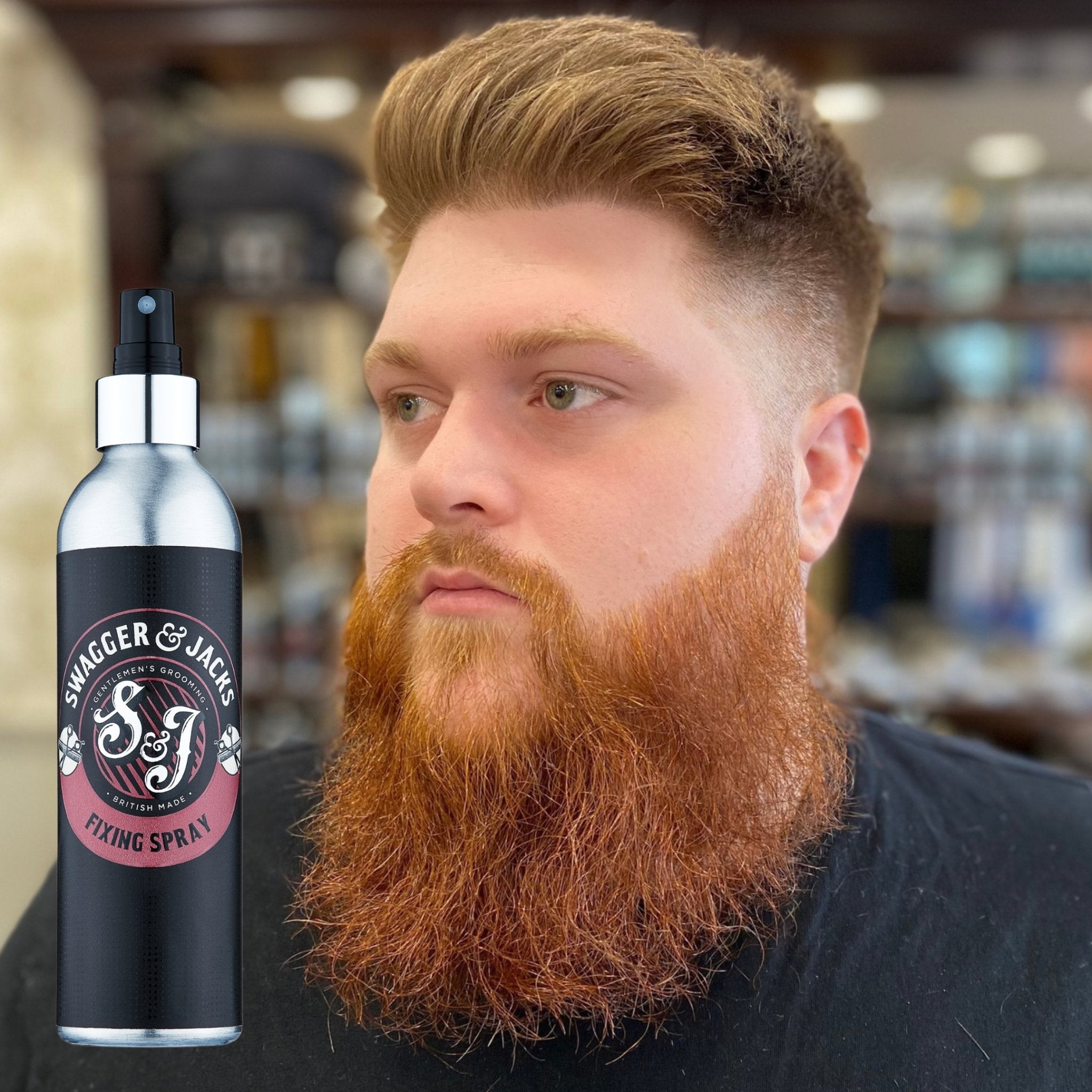 Swagger & Jacks Thickening & Fixing Spray aluminium bottle – vegan volumising hair styling product