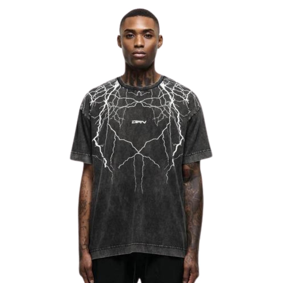 GFN Thunder Acid Wash Black T-Shirt - Swagger & Jacks Gentlemen's Grooming Ltd