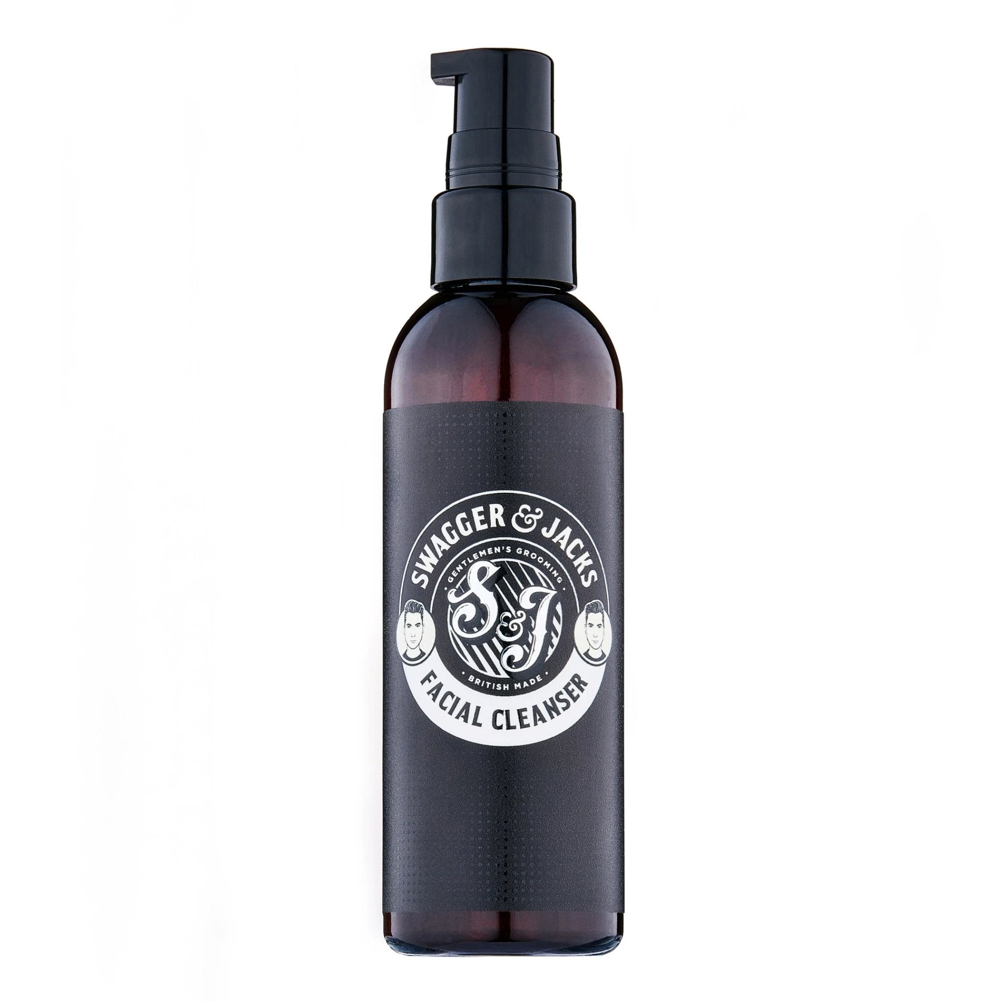 Swagger & Jacks Men’s Facial Cleanser – vegan daily face wash with organic Aloe Vera for men’s skincare