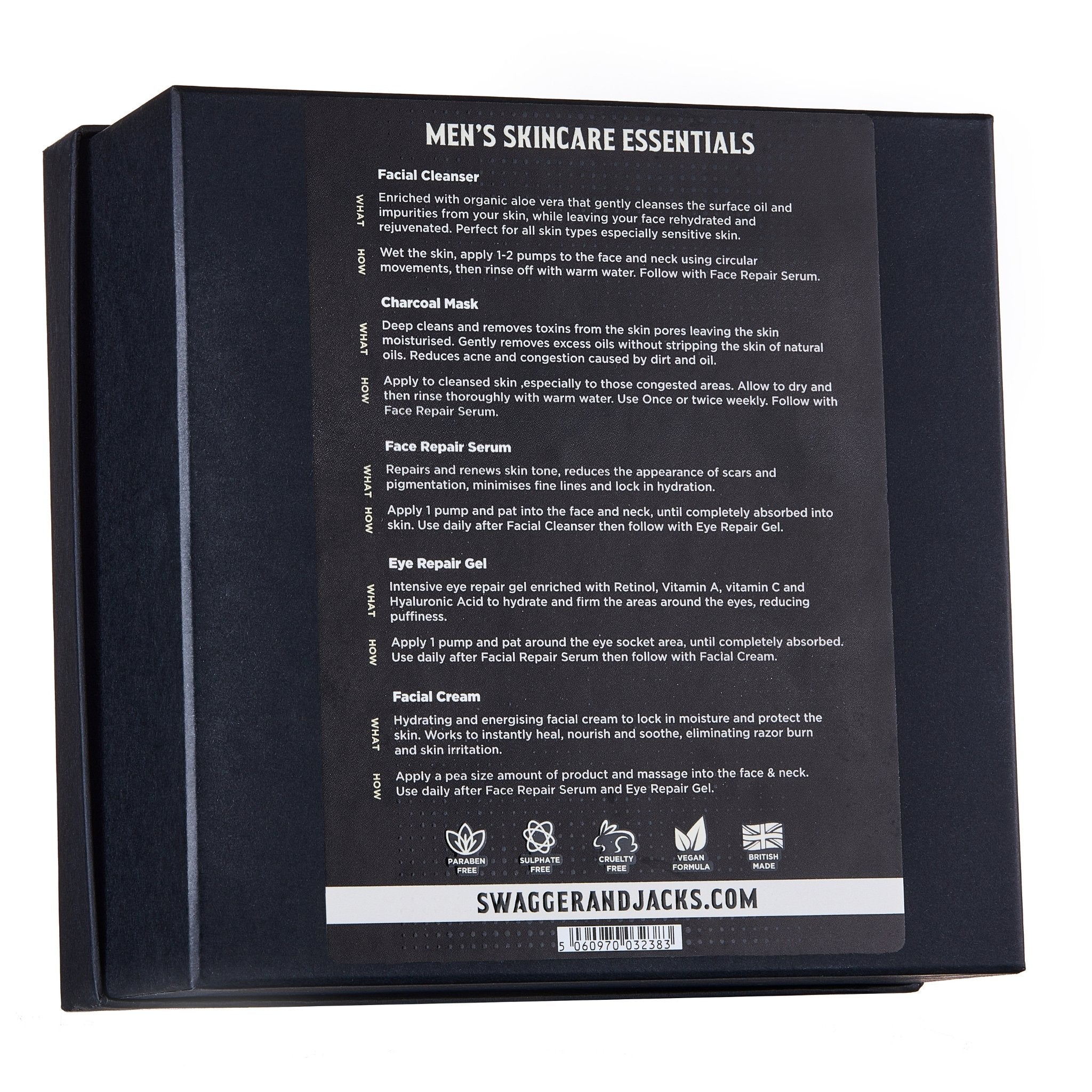 Mens Skincare Essentials Box Set - Swagger & Jacks Ltd