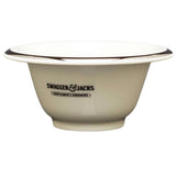 Porcelain Shaving Bowl with Chrome Rim - Swagger & Jacks Gentlemen's Grooming Ltd