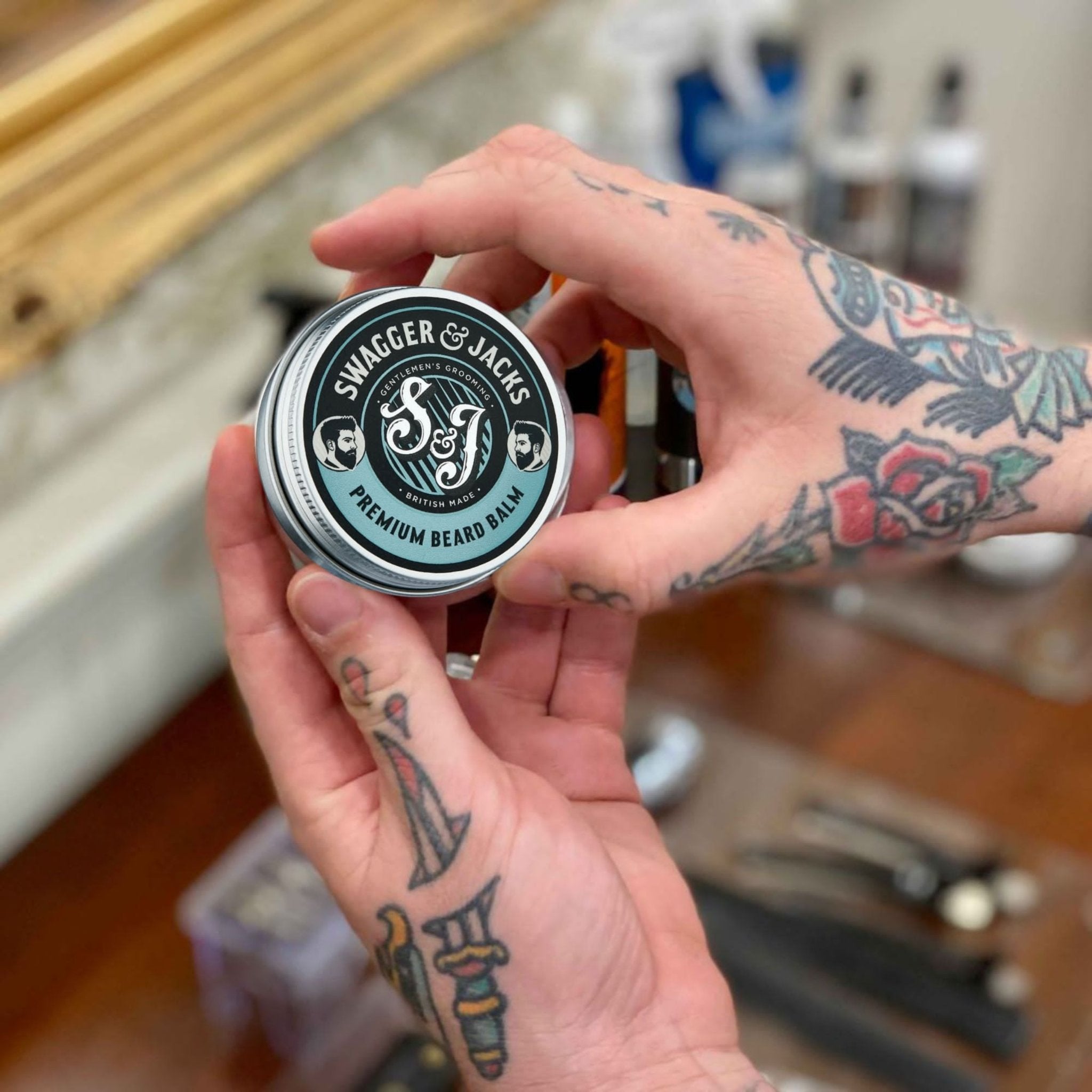 Swagger & Jacks Premium Beard Balm – 100% natural beard styling balm with Babassu & Jojoba Oils