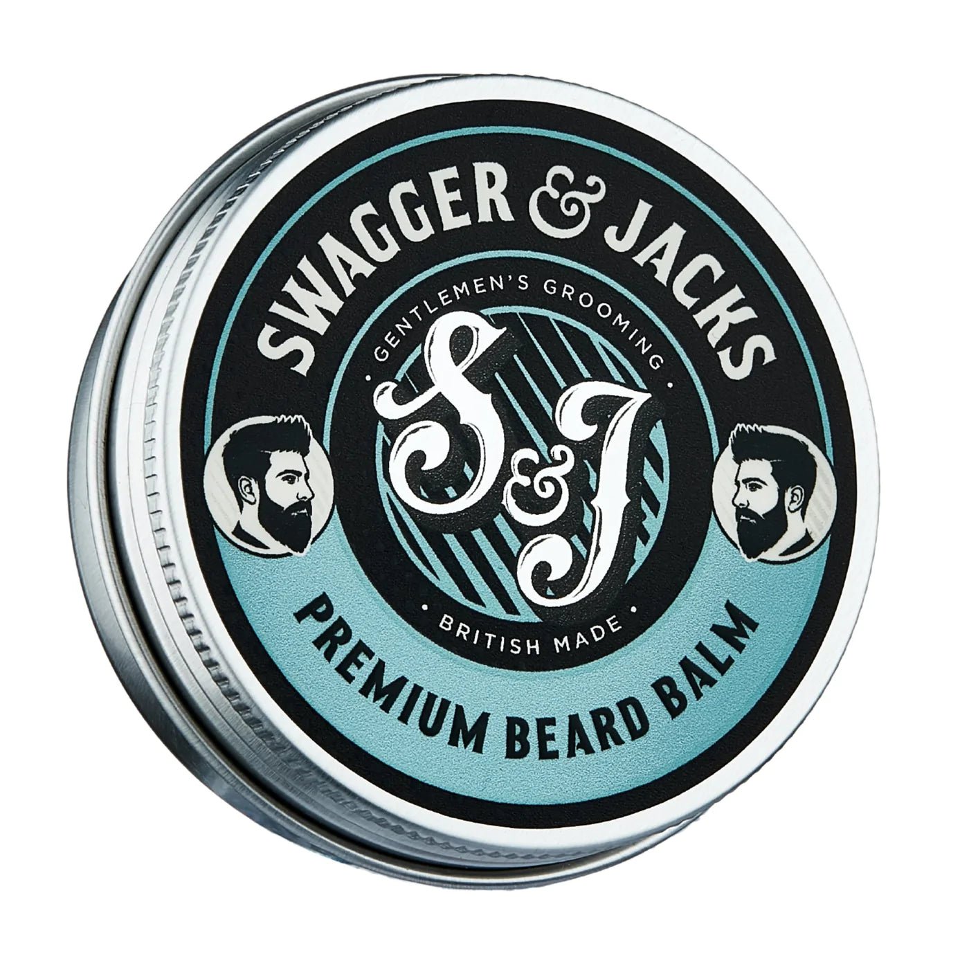 Swagger & Jacks Premium Beardcare Set contents – beard shampoo, oil, and balm in recyclable packaging
