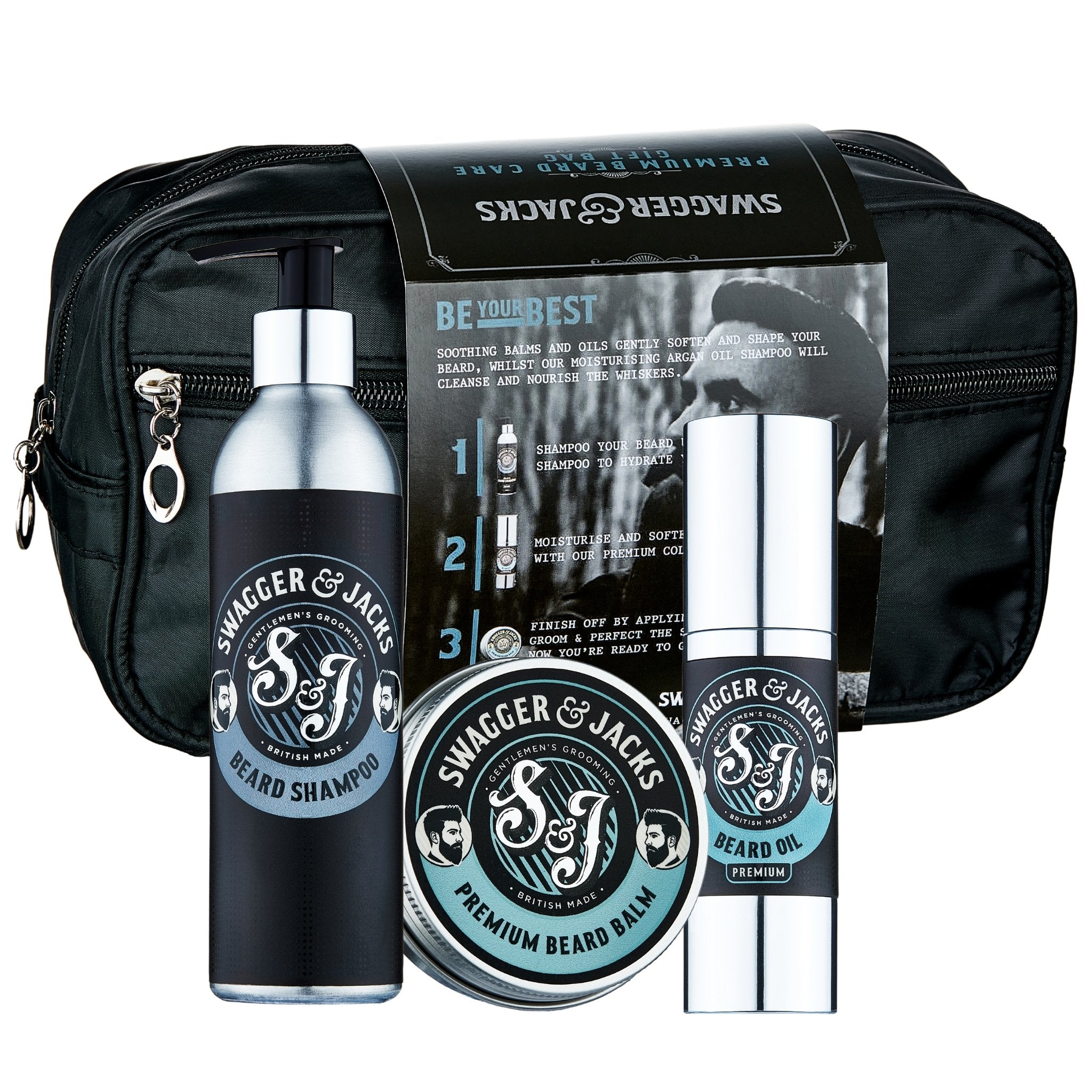 Premium Beard Grooming Kit - Swagger & Jacks Gentlemen's Grooming Ltd
