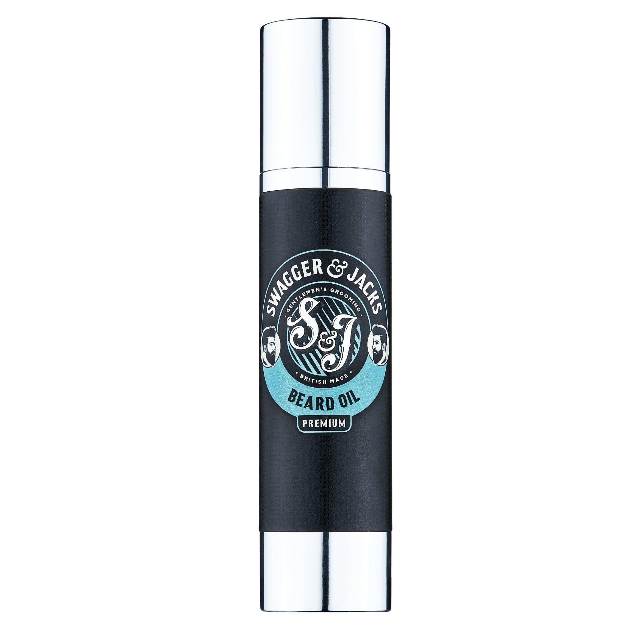 Swagger & Jacks Premium Beard Oil – vegan beard softener with Vanilla & Oak Moss fragrance, as seen in GQ Magazine