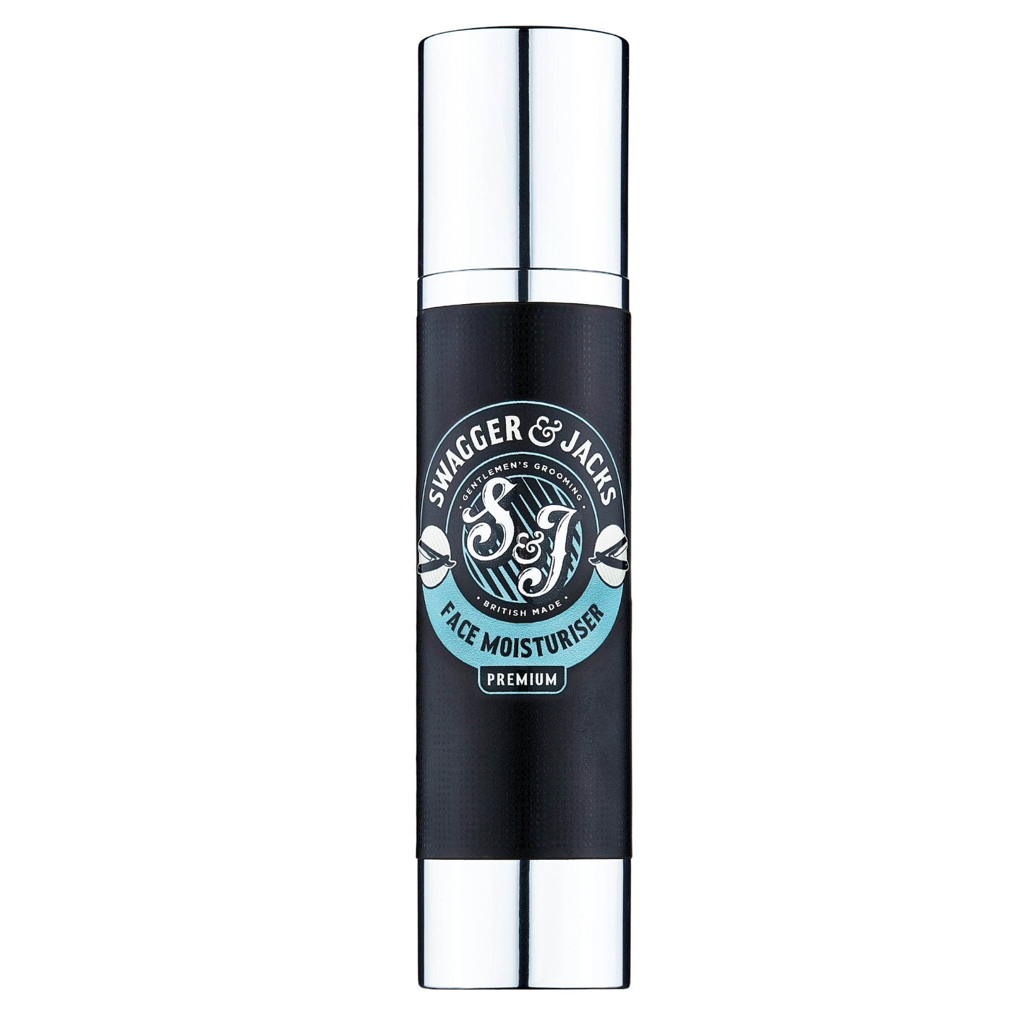Swagger & Jacks Premium Face Moisturiser – vegan, non-oily post-shave hydrator with matte finish
