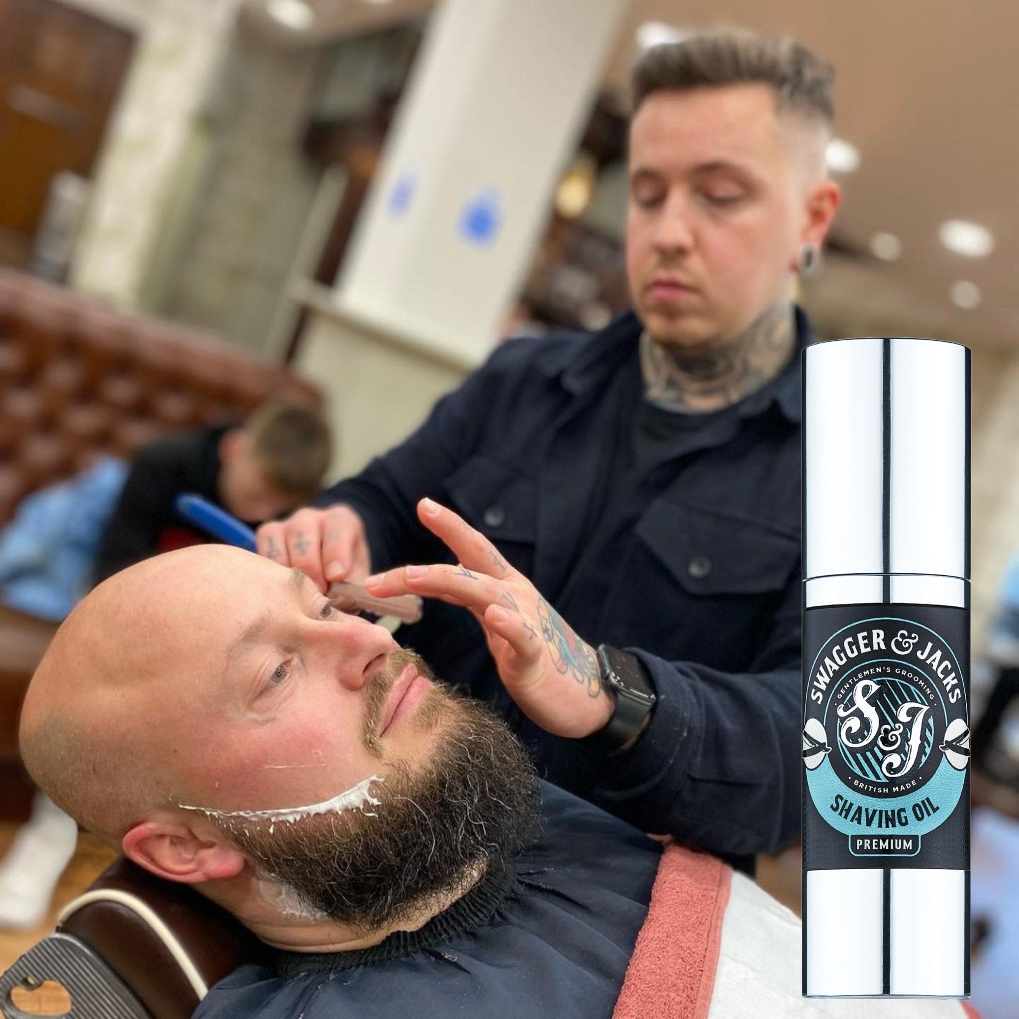 Swagger & Jacks Premium Shave Oil – vegan non-greasy formula prevents razor burn and irritation