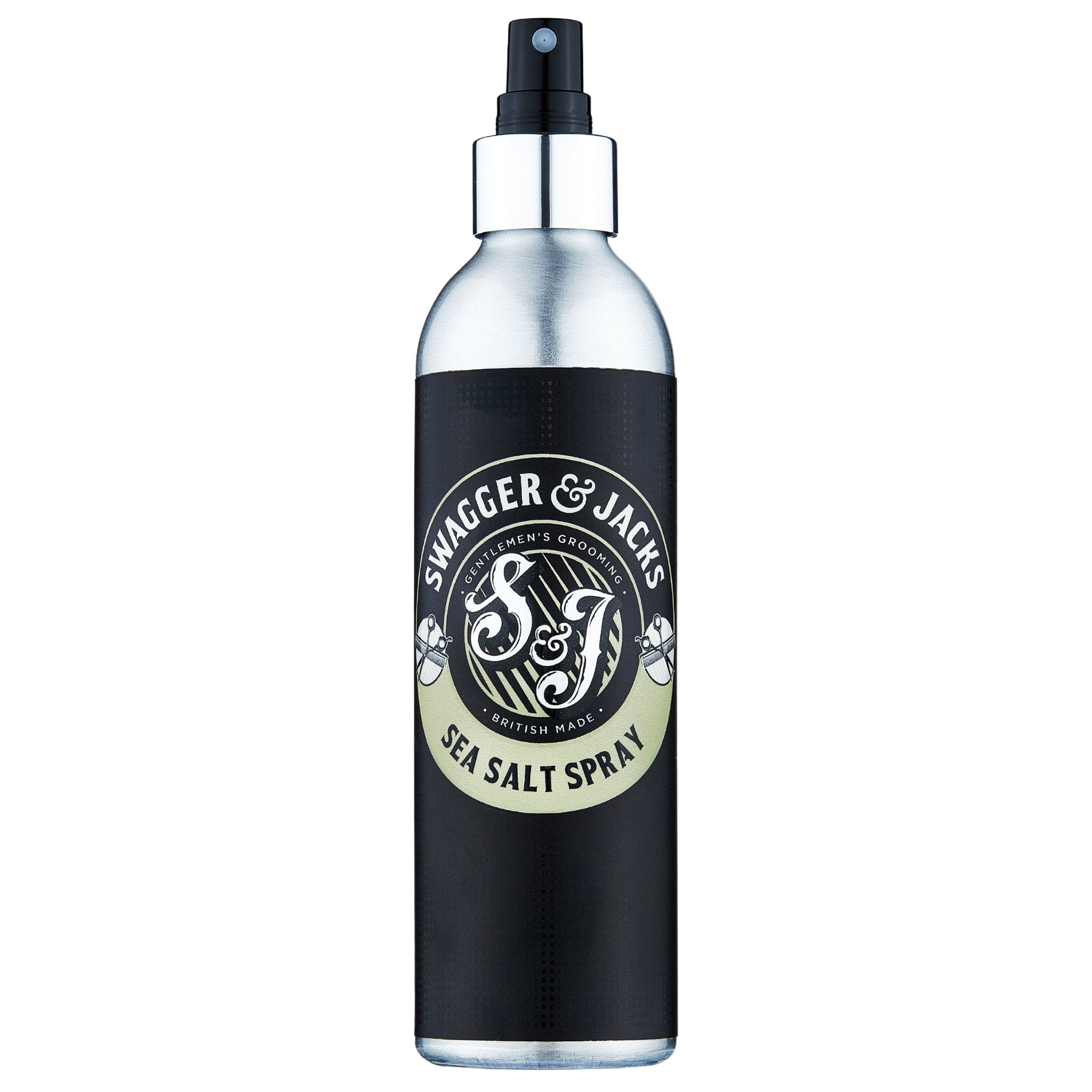 Swagger & Jacks Sea Salt Spray – vegan men’s hair styling spray for volume and matte texture