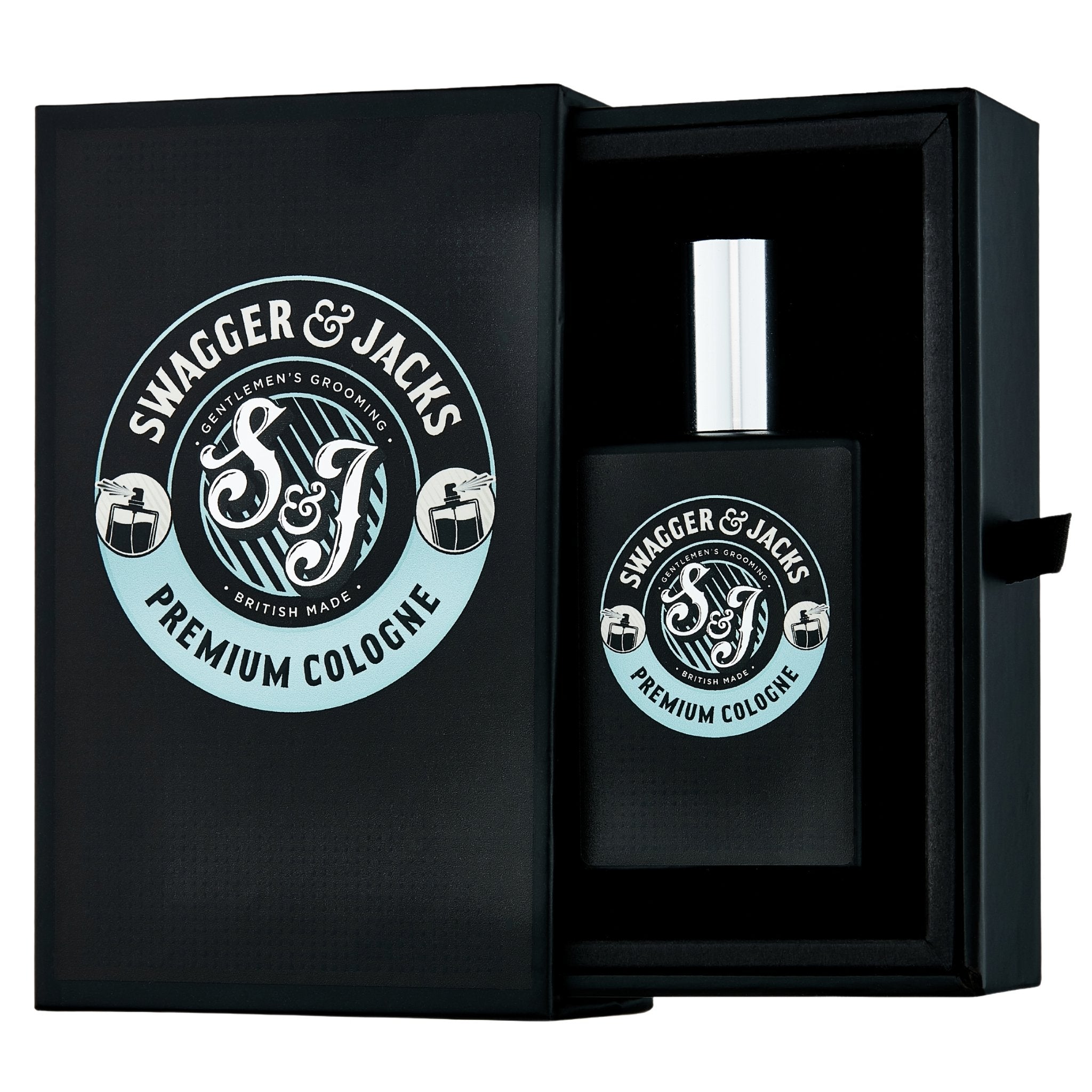 Swagger & Jacks Premium Cologne – fresh exotic men’s fragrance with bergamot and oak moss in presentation gift box
