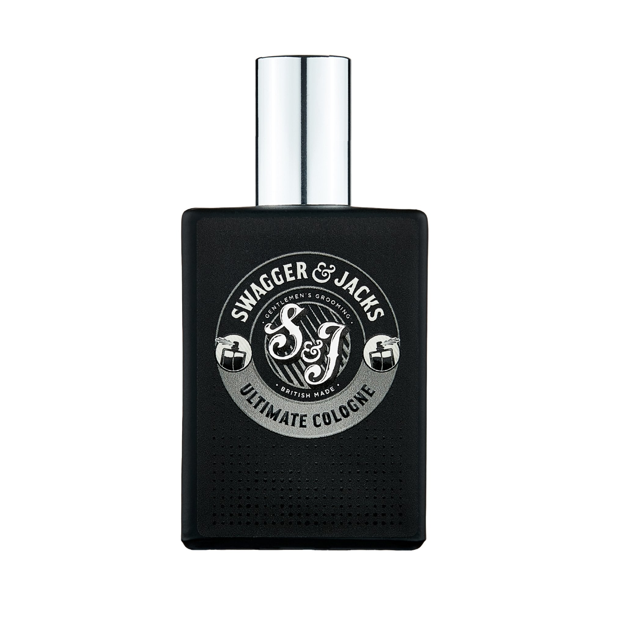 Swagger & Jacks Ultimate Cologne 100ml spray bottle – premium vegan men’s cologne with deep spice scent