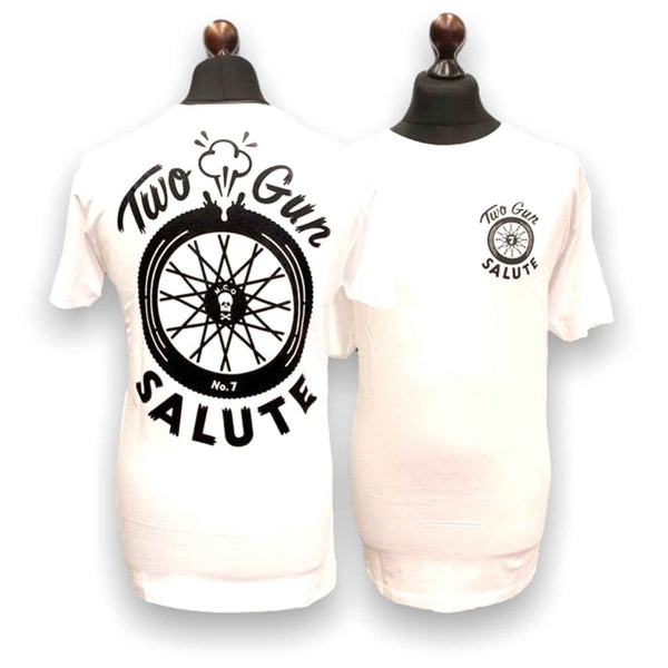 Two Gun Salute Popped Tyre T Shirt