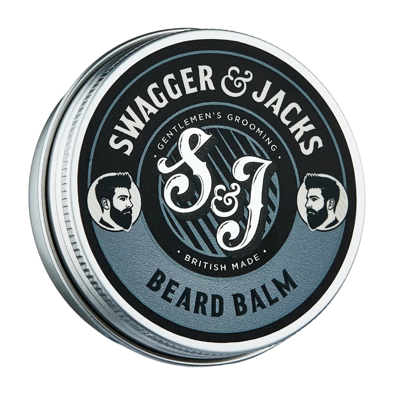 Swagger & Jacks Ultimate Beardcare Set contents – beard shampoo, oil, and styling balm in recyclable packaging