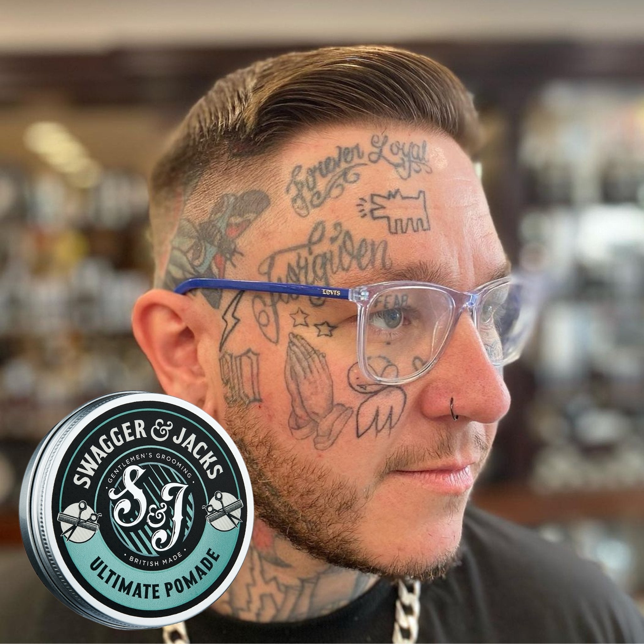 Swagger & Jacks Ultimate Pomade texture – water-based formulation with glossy finish