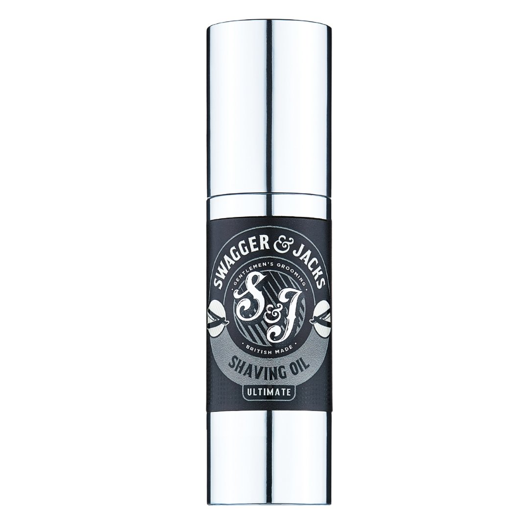 Swagger & Jacks Ultimate Shave Oil – vegan men’s shaving oil to prevent razor burn and irritation with Bergamot fragrance