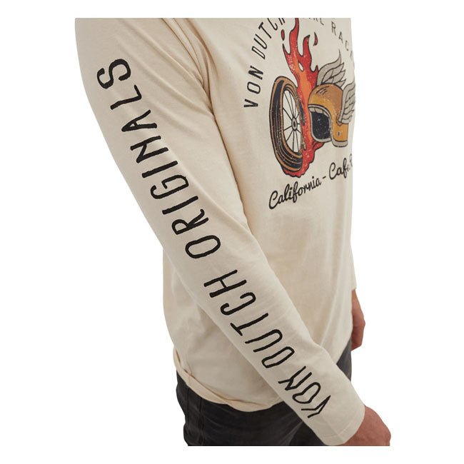 Von Dutch Fire Longsleeve Crème - Swagger & Jacks Ltd