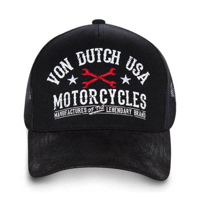 Von Dutch Garage Trucker Cap Black - Swagger & Jacks Ltd